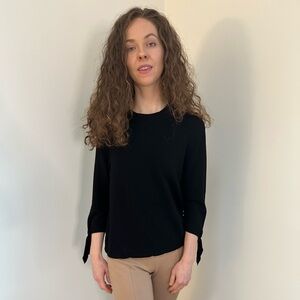 Monrow Women’s Crewneck Black Sweater